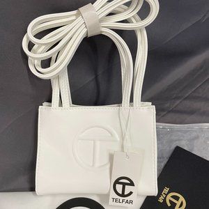 Telfar Small White Shopping Bag